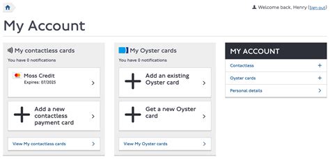 tfl create account contactless